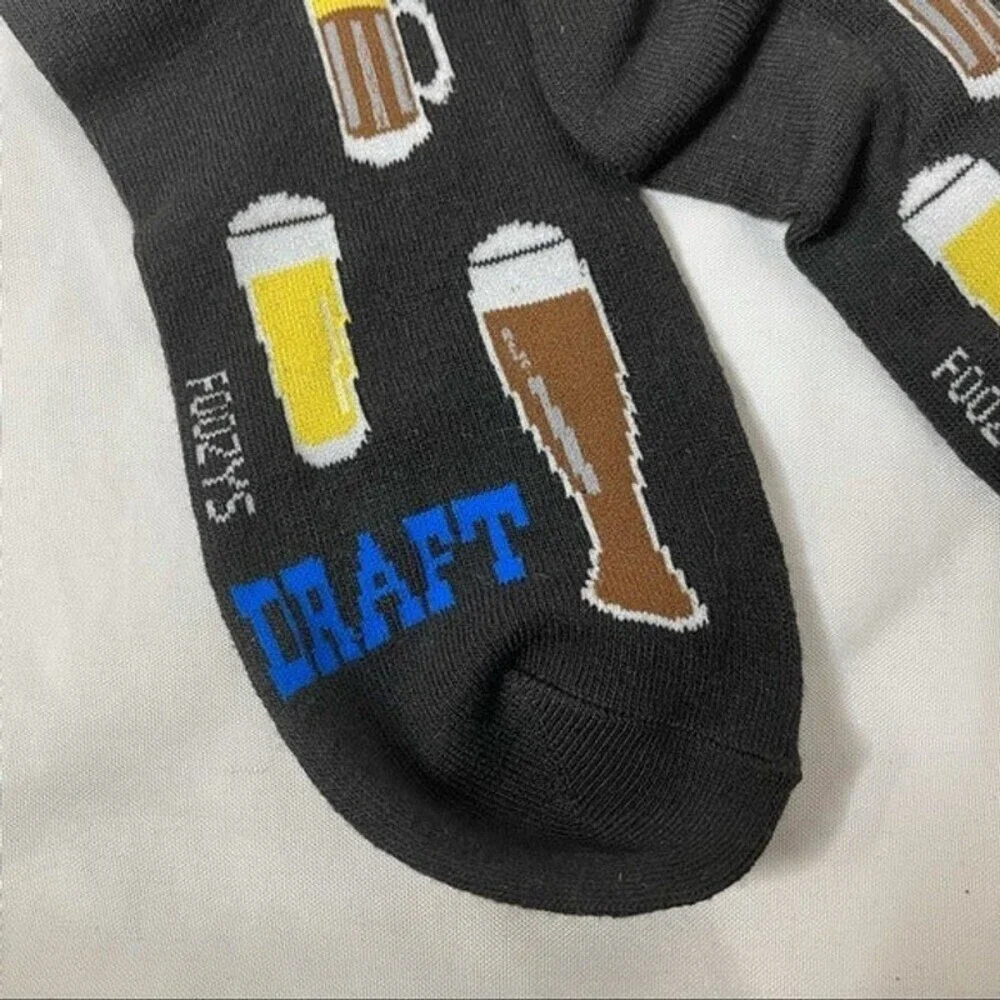 Pilsner/beer/draft NEW Super soft and stretchy knit crew socks SZ 9-12. Mid calf